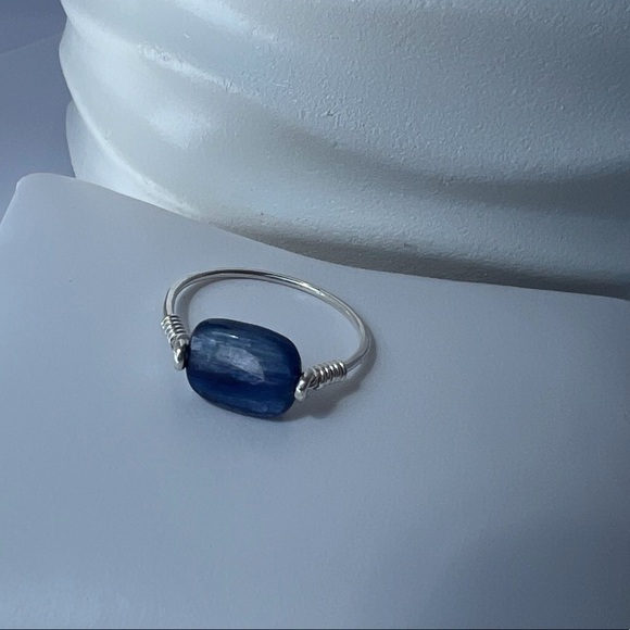 BLUE Kyanite Sterling Silver Ring - Picture 6 of 12